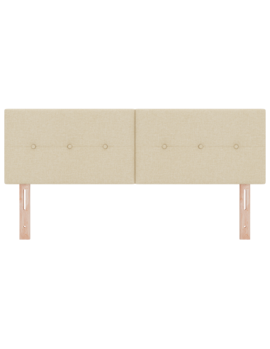 Testiera LED con luci a strisce a LED Crema 144 cm Poliestere