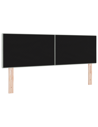 Testiera LED con testiera Grigio chiaro 144 cm Poliestere