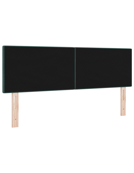 Testiera LED Con Bottoni Verde Scuro 72 cm Velluto