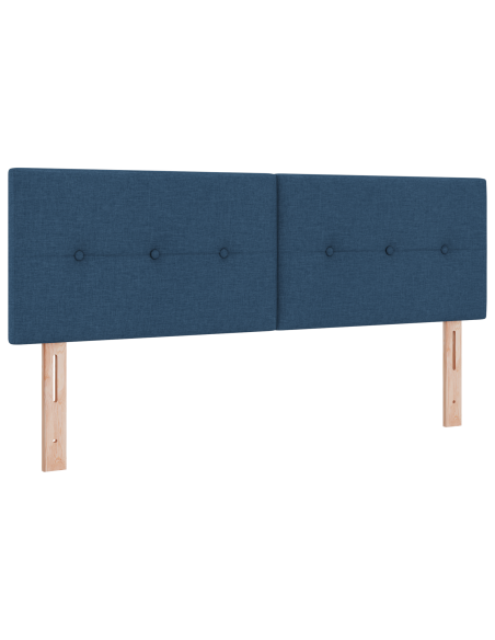 Testata LED  Con Bottoni Blu 80 cm in Tessuto