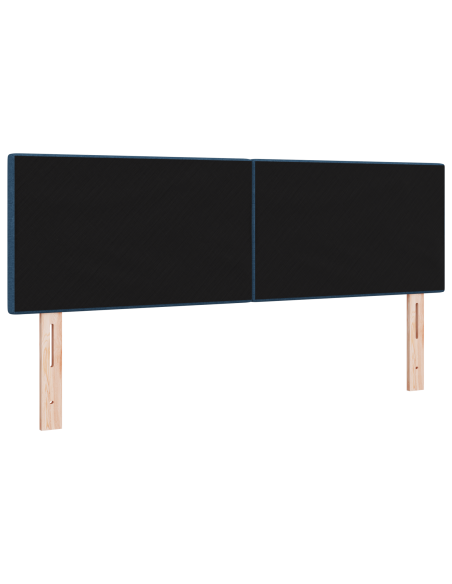 Testata LED  Con Bottoni Blu 80 cm in Tessuto