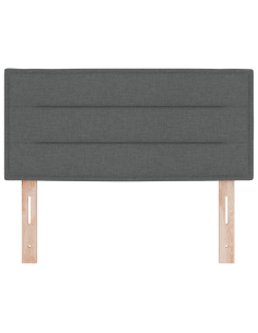 Testiera LED con testiera Grigio scuro 80 cm Poliestere