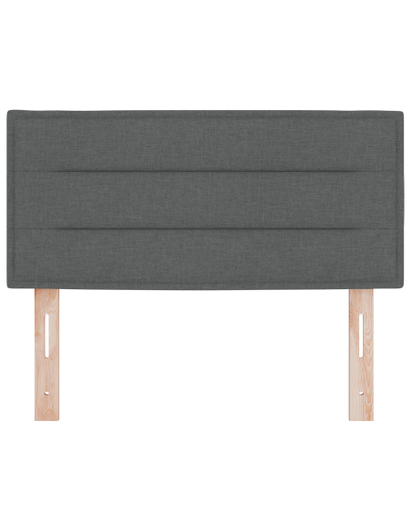 Testiera LED con testiera Grigio scuro 80 cm Poliestere