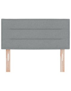 Testiera LED con testiera Grigio chiaro 90 cm Poliestere