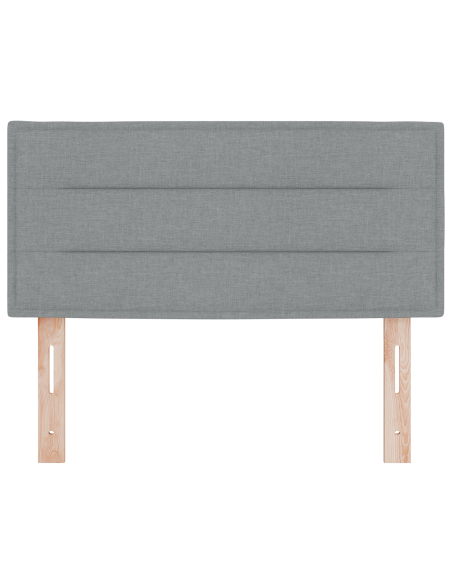 Testiera LED con testiera Grigio chiaro 90 cm Poliestere