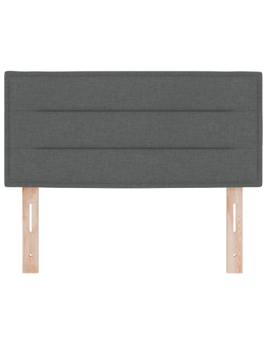 Testiera LED con testiera Grigio scuro 90 cm Poliestere