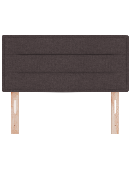 Testata LED Design Linee Marrone Scuro 90 cm Tessuto
