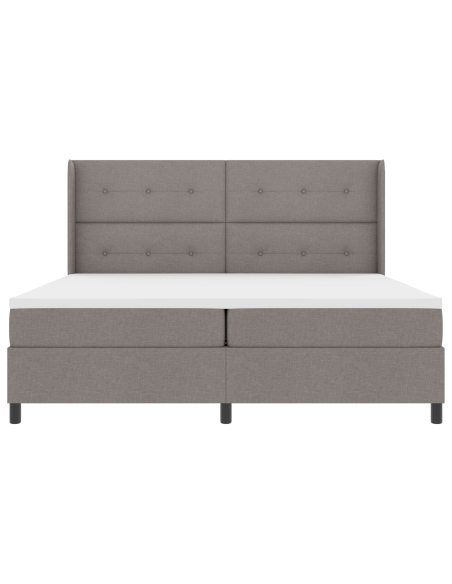 Letto a Sorgente LED con materasso Talpa 200 x 200 cm Tessuto