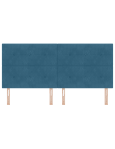 Testiera LED con luci a strisce a LED Blu 200 cm Poliestere