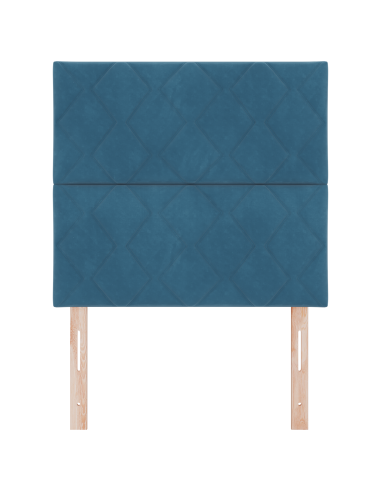 Testiera LED Blu Scuro 100 cm Pelle Sintetica