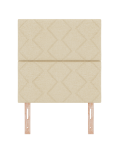 Testiera con testiera Crema 80 cm Tessuto