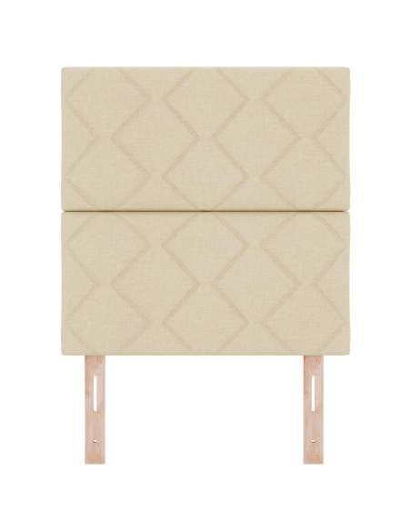 Testiera LED  Design a Rombi Panna 80 cm Tessuto