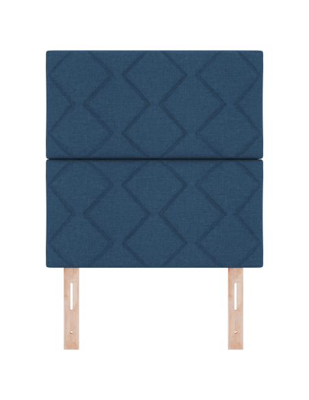 Testata LED  Design a Blocchi di Diamante Blu 80 cm Tessuto