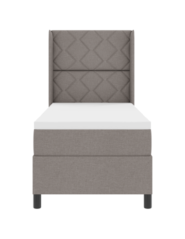 Letto a Sorgente LED con materasso Talpa 80 x 200 cm Tessuto