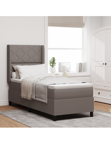 Letto a Sorgente LED con materasso Talpa 80 x 200 cm Tessuto