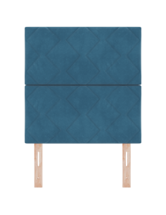 Testiera LED Blu Scuro 80 cm Pelle Sintetica