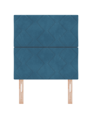 Testiera LED Blu Scuro 80 cm Pelle Sintetica