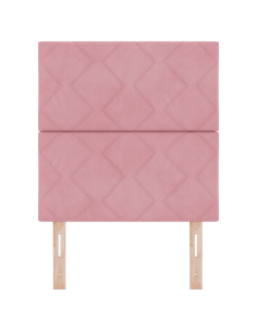 Testiera LED Rosa 80 cm Pelle Sintetica