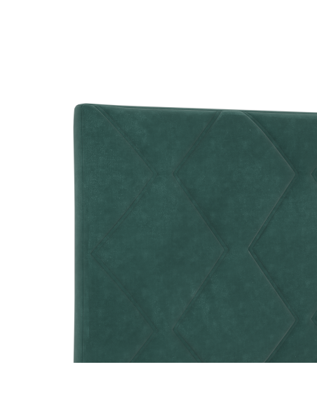 Testata LED Design Blocchi a Diamante Verde Scuro 100 cm Velluto