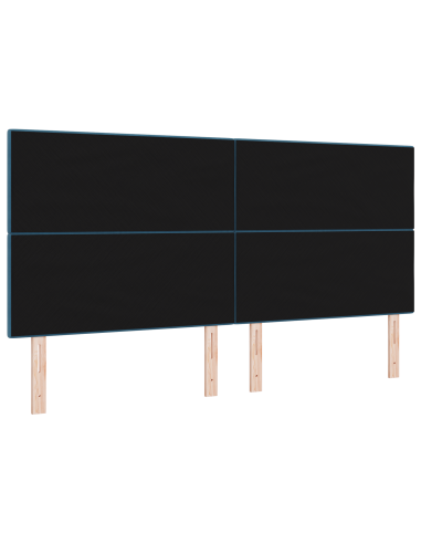 Testiera LED con luci a strisce a LED Blu 200 cm Poliestere