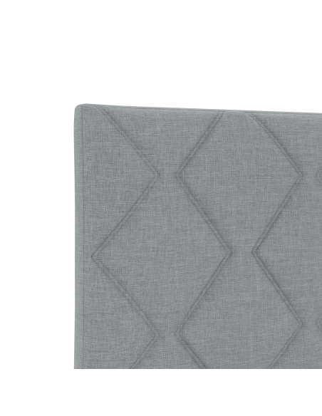 Testata LED  Design a Blocchi di Diamante Grigio Chiaro 80 cm Tessuto