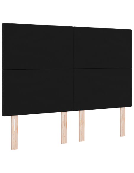Testata LED  Design Blocchi Diamante Nera 144 cm Tessuto