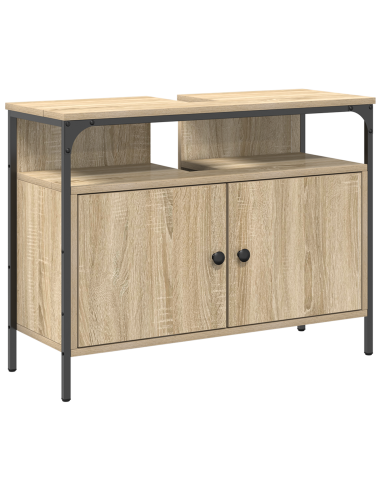 Set di mobili per il bagno 3 pcs Marrone Legno multistrato