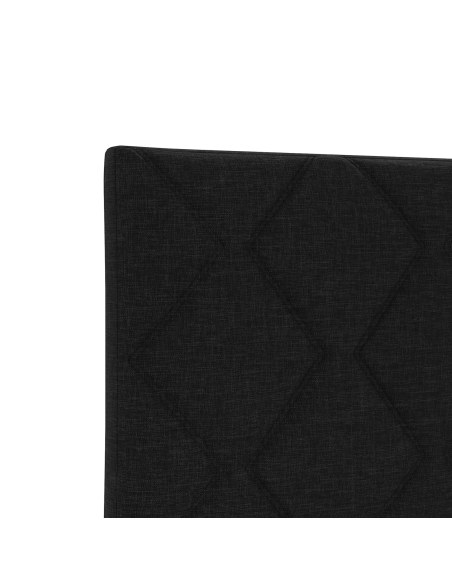 Testata LED  Design a Blocchi Diamante Nera 80 cm Tessuto