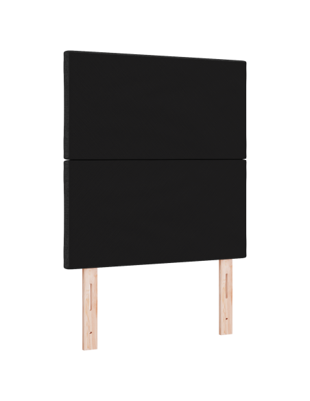 Testata LED  Design a Blocchi Diamante Nera 80 cm Tessuto