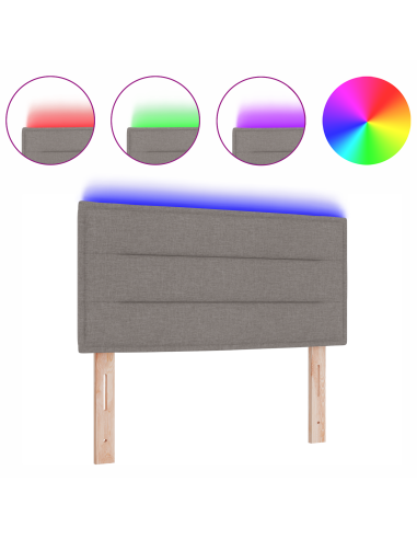 Testiera LED con luci a strisce a LED Talpa 80 cm Poliestere