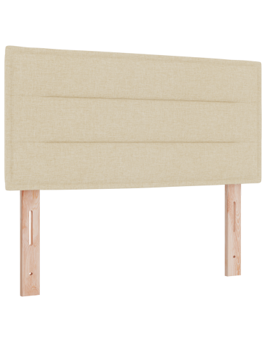 Testiera LED con luci a strisce a LED Crema 80 cm Poliestere