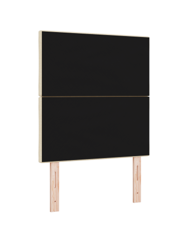 Testiera con testiera Crema 80 cm Tessuto