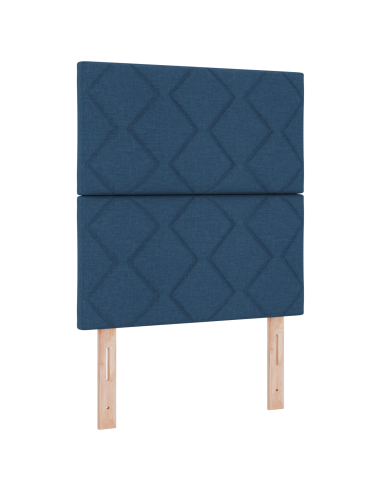 Testiera con testiera Blu 80 cm Tessuto