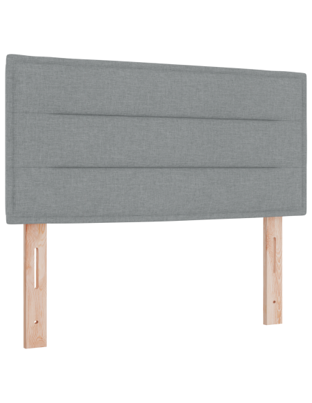 Testiera Grigio Chiaro 90 cm in Tessuto