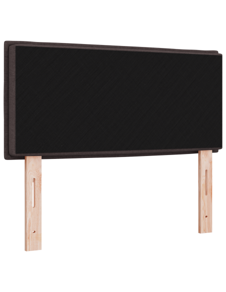 Testata LED Design Linee Marrone Scuro 90 cm Tessuto