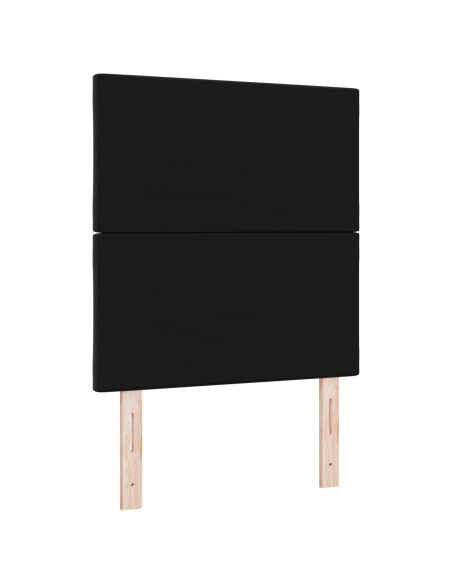 Testiera LED  Design Blocchi di Diamante Nero 80 cm Velluto