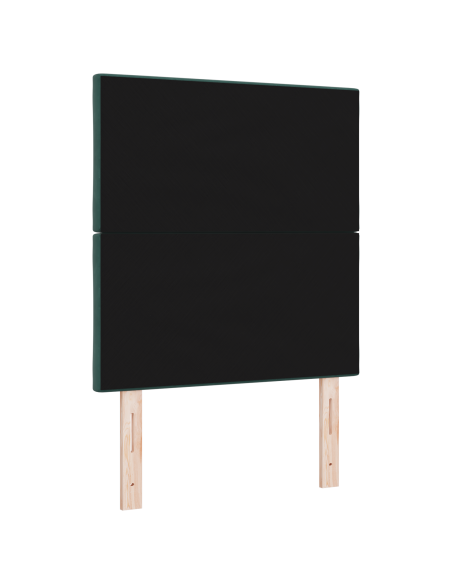 Testiera LED con testiera Verde Scuro 80 cm Pelle Sintetica