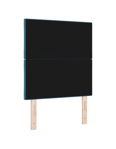 Testiera LED Blu Scuro 80 cm Pelle Sintetica