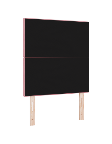 Testiera LED Rosa 80 cm Pelle Sintetica