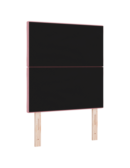 Testata LED Design a Blocchi di Diamante Rosa 80 cm in Velluto