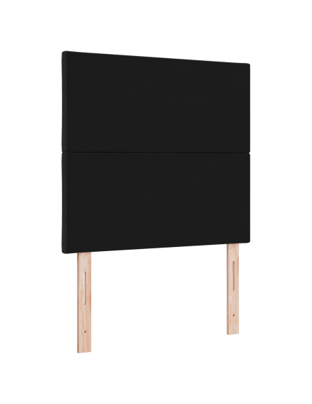 Testiera LED  Design a Blocchi di Diamante Nera 90 cm Tessuto