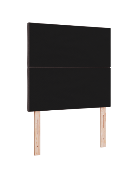 Testata LED  Design a Rombi Marrone Scuro 90 cm Tessuto