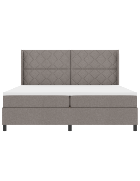 Letto a Sorgente LED con materasso Talpa 200 x 200 cm Tessuto