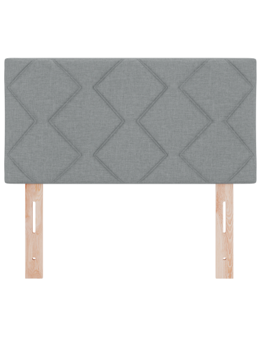 Testiera Grigio chiaro 80 cm Tessuto