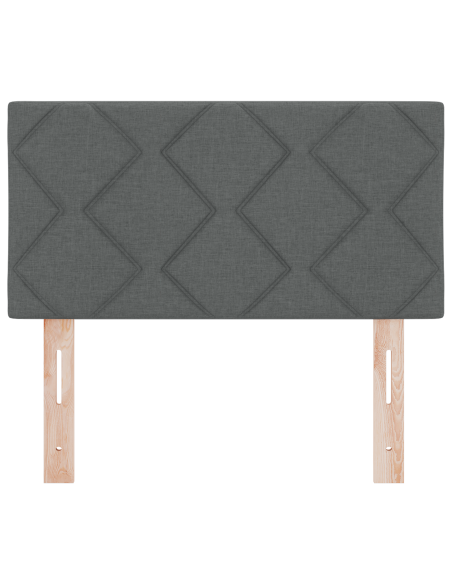 Testata LED  Design Blocchi di Diamante Grigio Scuro 80 cm Tessuto