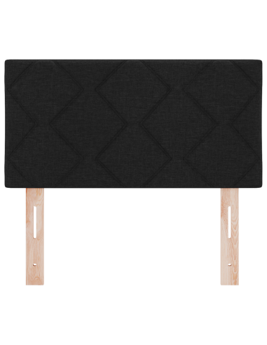 Testiera Nero 80 cm Tessuto