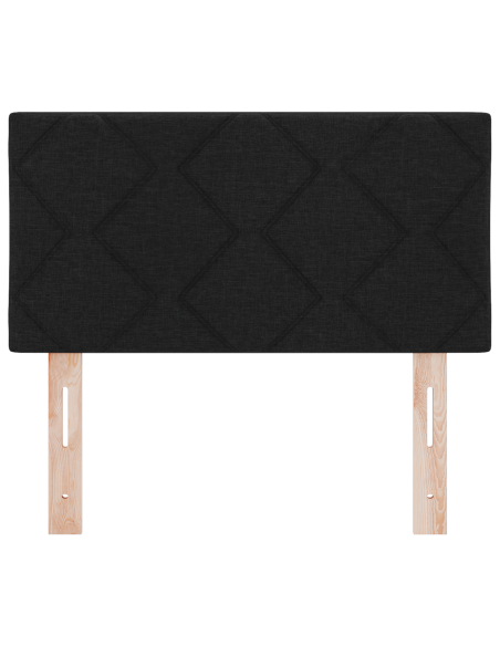 Testiera Nero 80 cm Tessuto