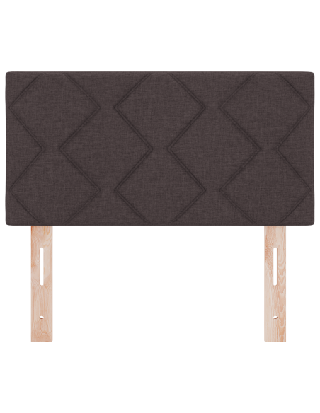 Testata LED  Design a Blocchi di Diamante Marrone Scuro 80 cm Tessuto