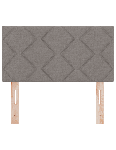 Testiera LED  Design a Blocchi di Diamante Tortora 80 cm Tessuto