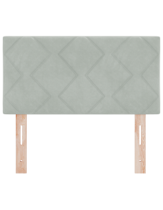 Testiera LED Grigio chiaro 80 cm Pelle Sintetica